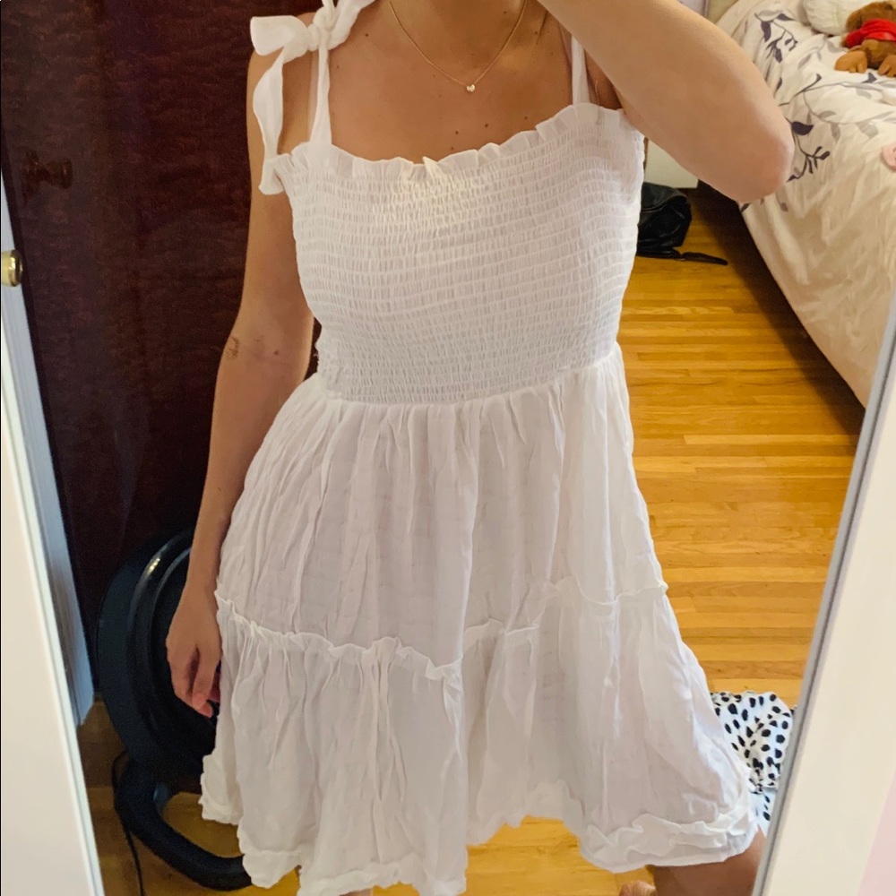 Fashionable white dress
